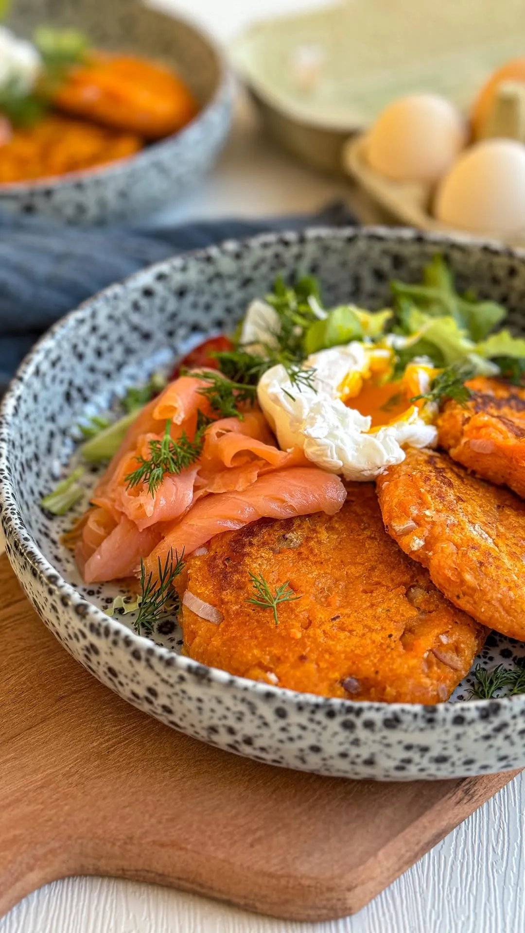 Sweet Potato Fritter Breakfast Bowl